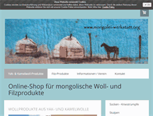 Tablet Screenshot of mongolei-werkstatt.org